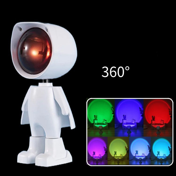 Mini Robot Sunset Projector Light