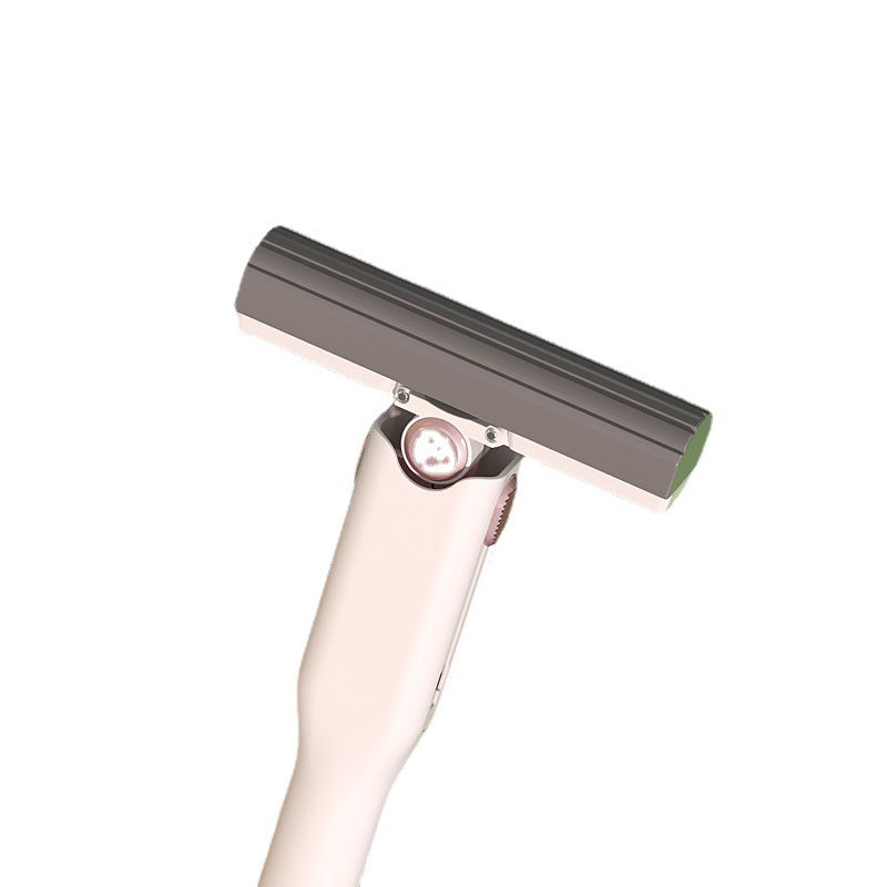 Window mini portable cleaning tool with squeegee and handle on a white background