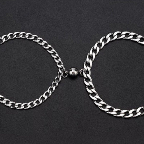 Couple Heart Magnetic Bracelet
