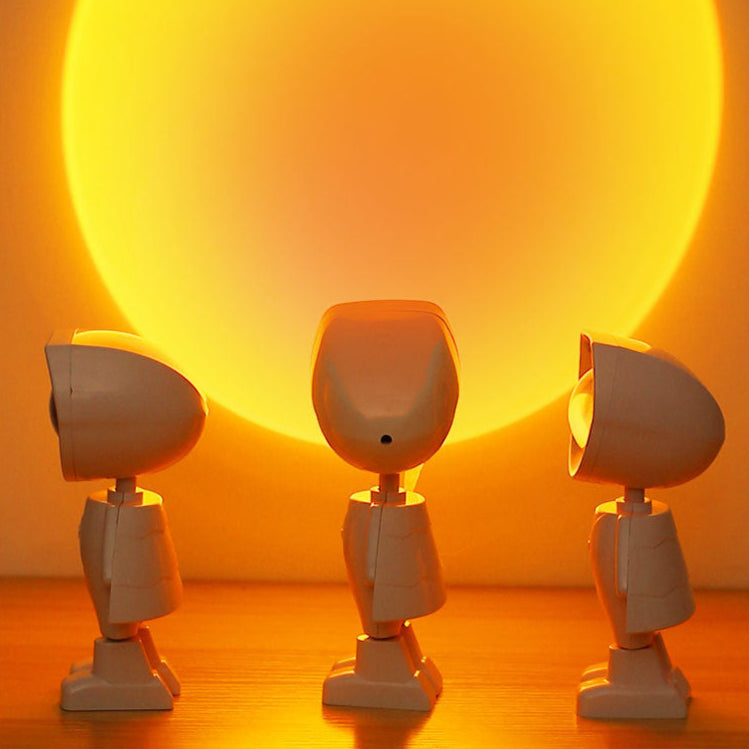 Mini Robot Sunset Projector Light