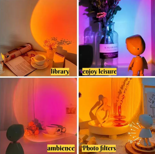 Mini Robot Sunset Projector Light
