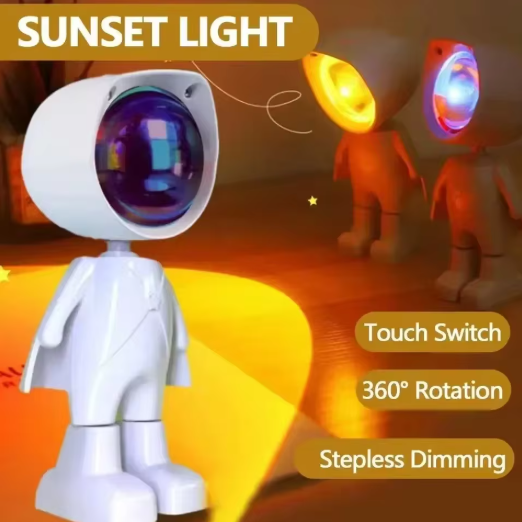 Mini Robot Sunset Projector Light